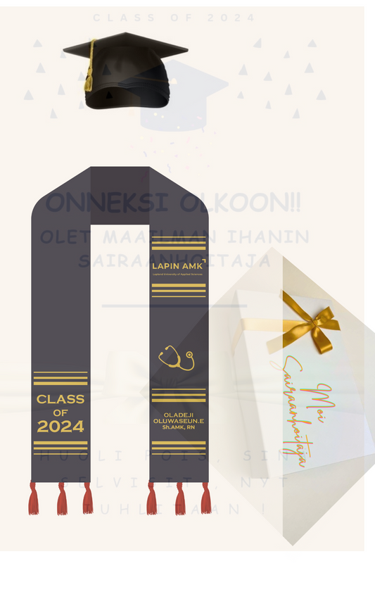 Graduation sash package